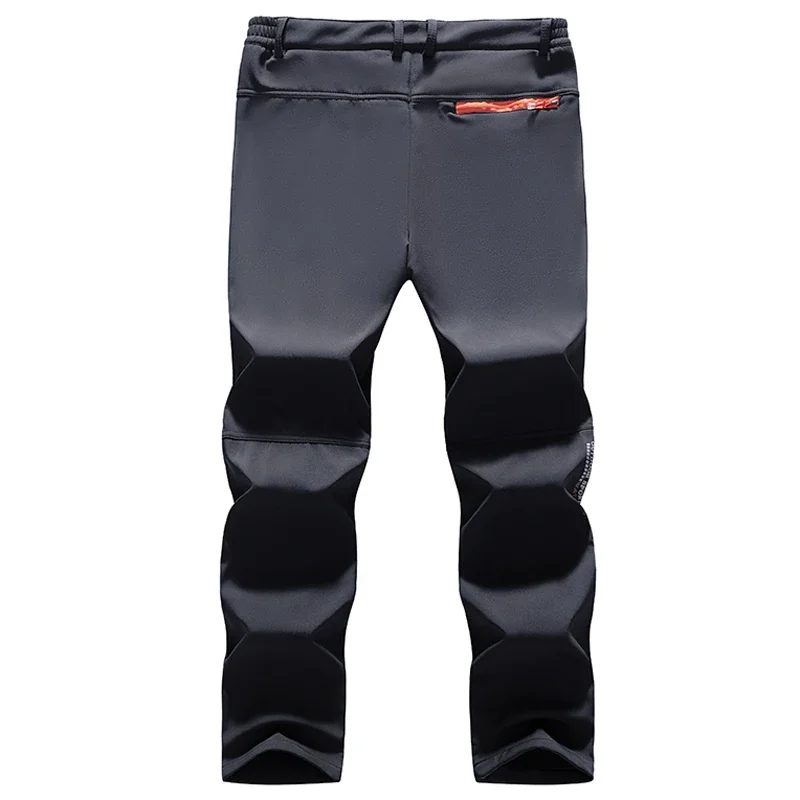 Men's Hiking Snow Waterproof Pants Skiing Winter Insulated Fleece lined Outdoor Water Repellent Camping,Walking,Fishing Trousers