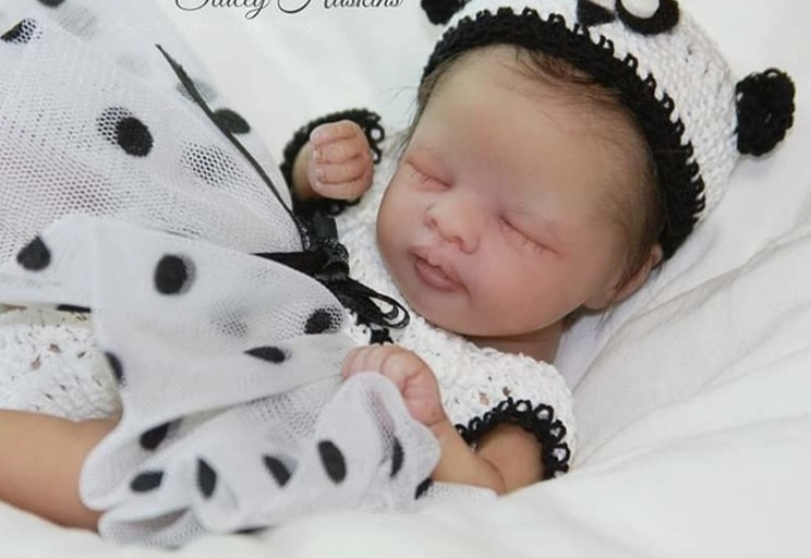 NPK 8inch Reborn Doll Kit Mia Mini Handy Doll Fresh Color Unfinished Doll Parts with Body