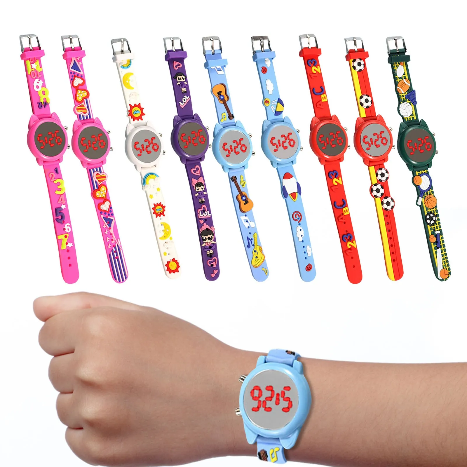 Student Sport Watches For Kids Colorful Electronic Watches outdoor lovely Clock Children Digital Watch For Boys Girls