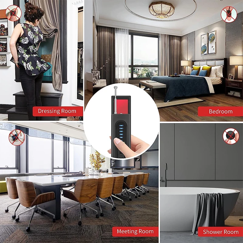 Anti Spy Detector Privacy Protector Infrared Camera Detector Anti Spy Candid Protective Alarm Gps Signal Device Scanner Detector
