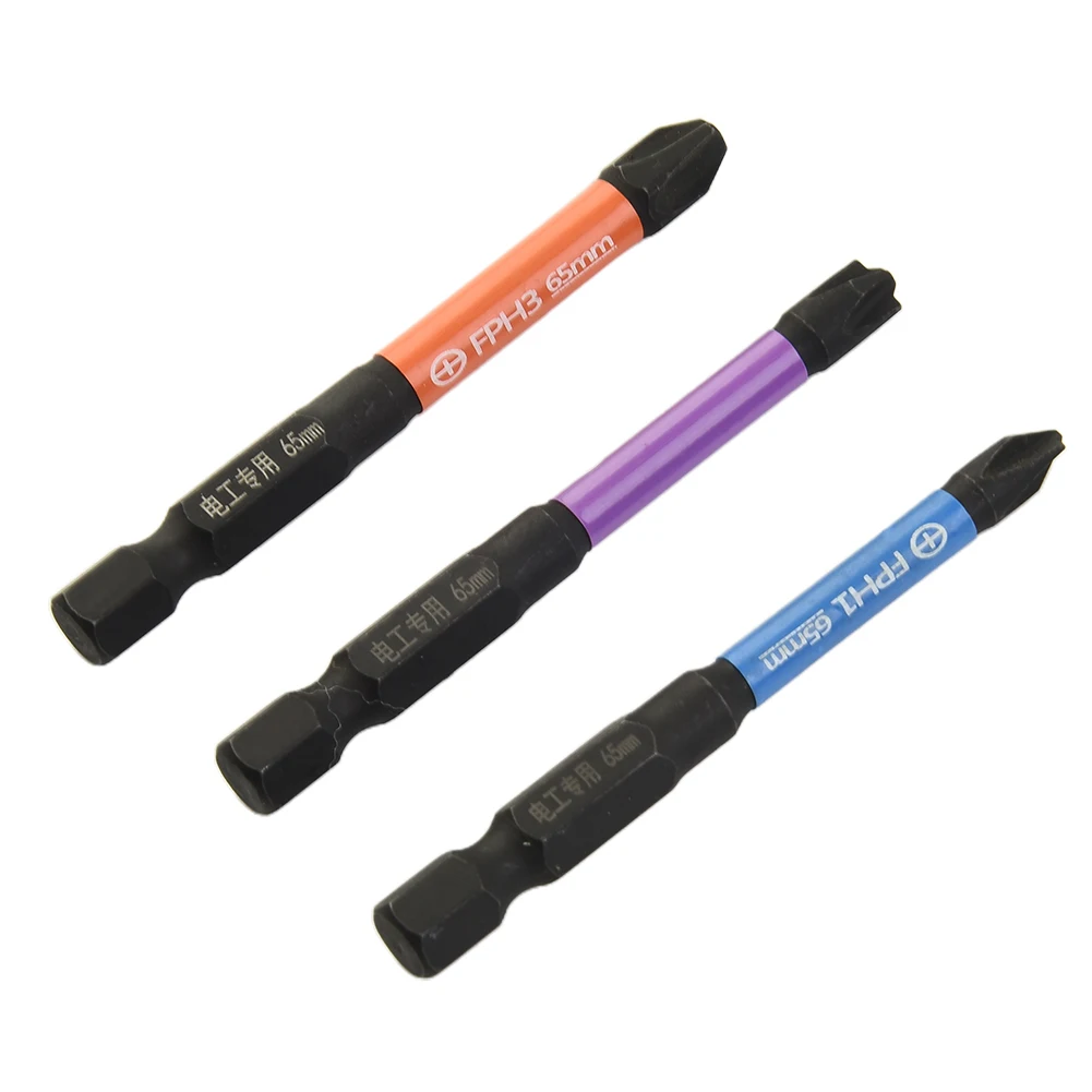 6pcs 65/100mm Magnetic Special Slotted Cross Screwdriver Bits FPH1 FPZ1 FPH2 FPZ2 FPH3 FPZ3 Electric Driver For Circuit Breakers