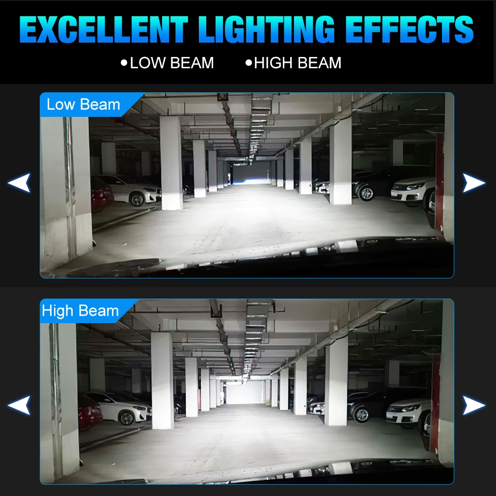 2pcs 120W H1 LED new Headlight 2025 Bulbs H3 Led Lamps Mini 30000LM 3570 CSP High Low Beam With Fan Bulb Car Fog Lights 12V 6500K