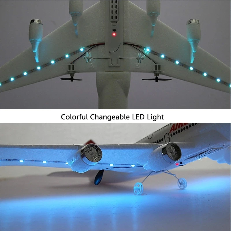 2025 Boeing 747 Airbus A380 RC Plane 2.4G 2CH Remote Control new Airplane Fixed Wing Aircraft RC Toys Gift for Children