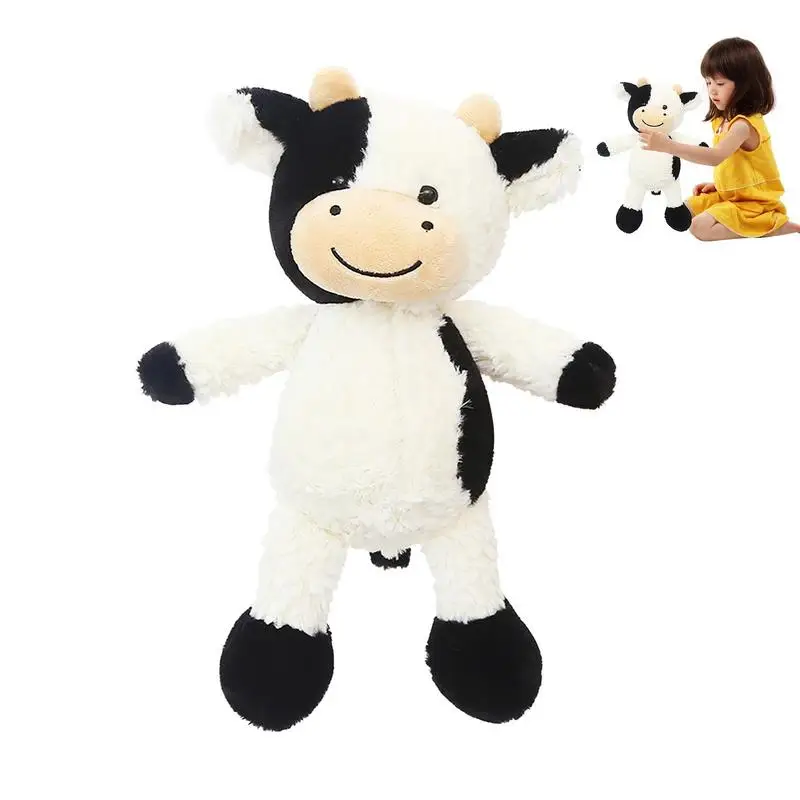 New Cow Stuffed Animal Cow Doll Toy Soft Cattle doll Plush Animals Throw Pillow Cow Design To Relax At Home School Or Amusement