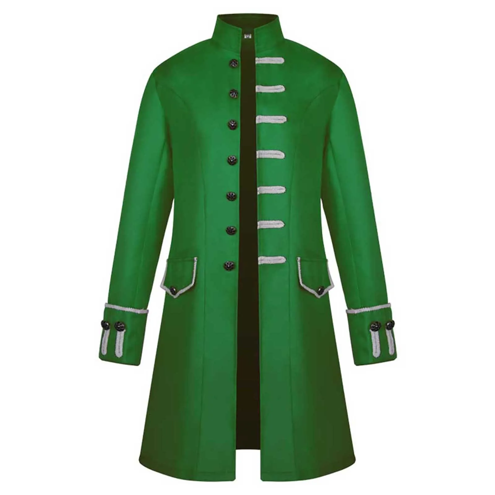 Halloween Men Winter Warm Vintage Tailcoat Jackets Gothic Victorian Medieval Cosplay Costume Overcoat Outwear Tuxedo Coats