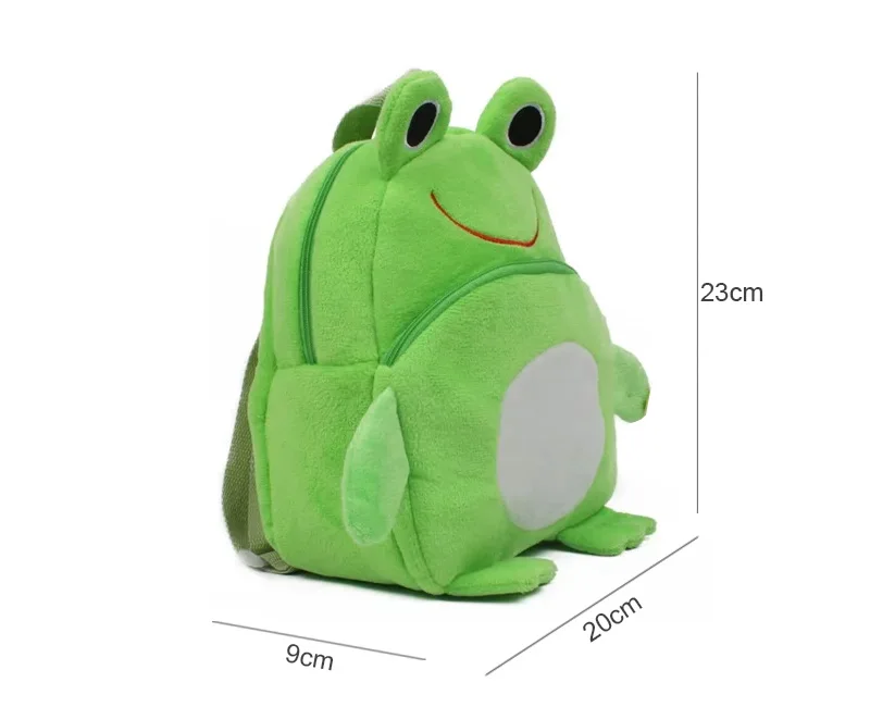 Frog Mini Schoolbag Baby Backpack Children's Shool Bags Kids Plush Backpack for Birthday Christmas Gift