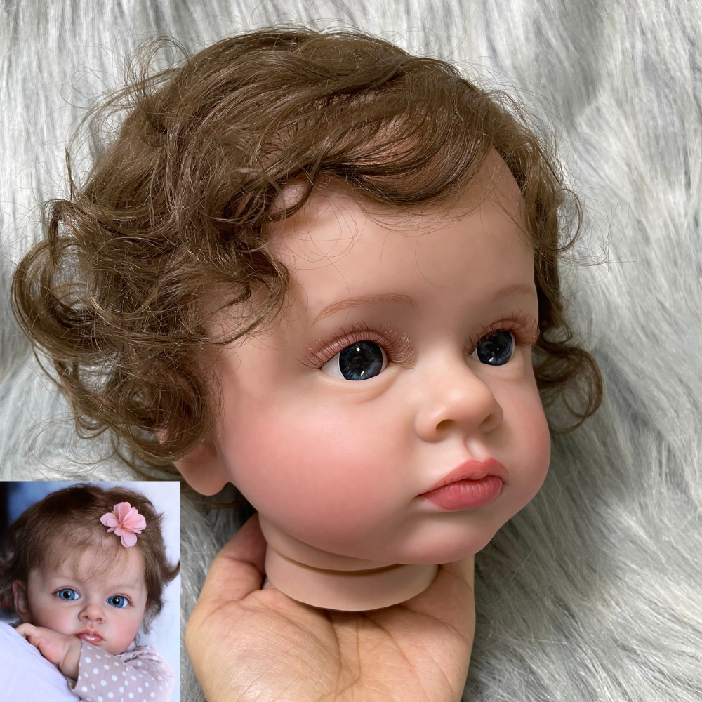 24Inches Unassembled Painted Reborn Doll Tutti With Hair Transplant Handmade High Quality Unfinished Doll Parts With Cloth Body