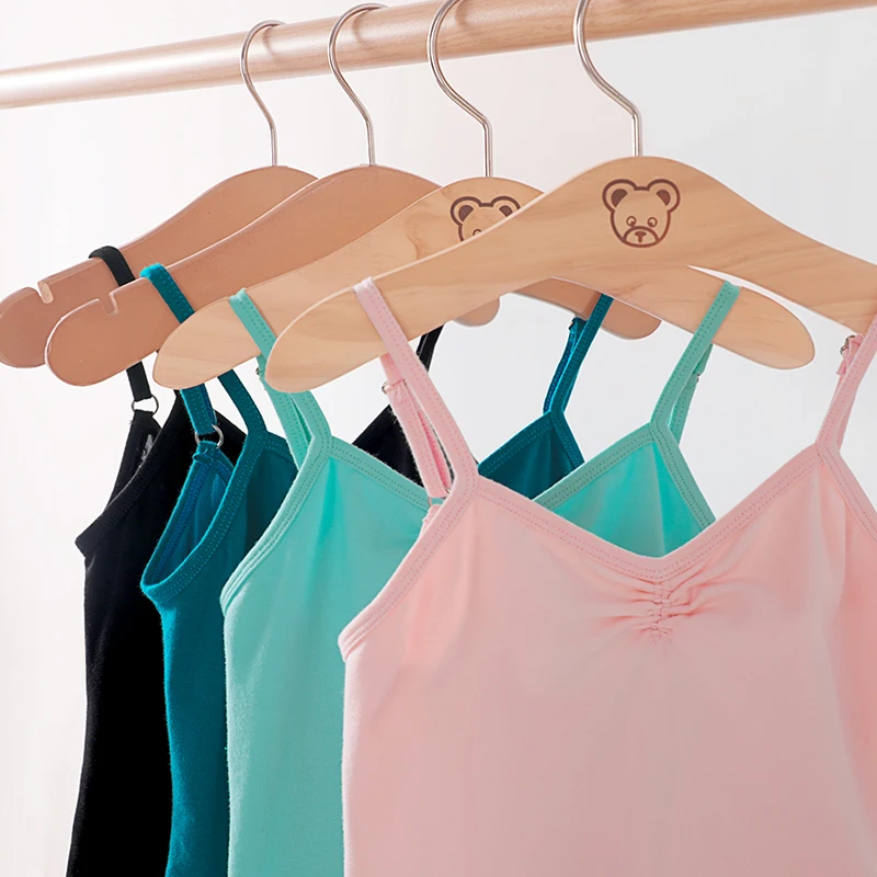 Girls new Ballet Leotard Spaghetti Strap Camisole Candy Color Dance Leotard Ballet Costumes Low Back 2025 Child Gymnastic Dance Bodysuit