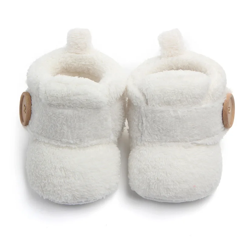 Baby Shoes for Winter Warm Fluffy for Boys and Girls First Walking Shoes Cute and Soft Winter Baby Indoor Shoes for 0-12 Month