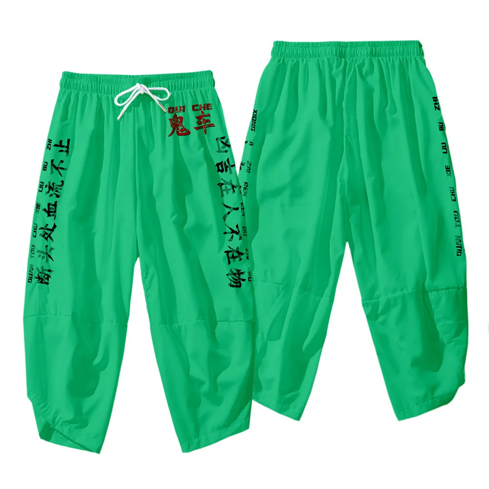 Oversize 2025 6XL new Summer Japan Streetwear Hip Hop Print Harem Pants Men Nine Points Pants Casual Jogger Pants Trousers