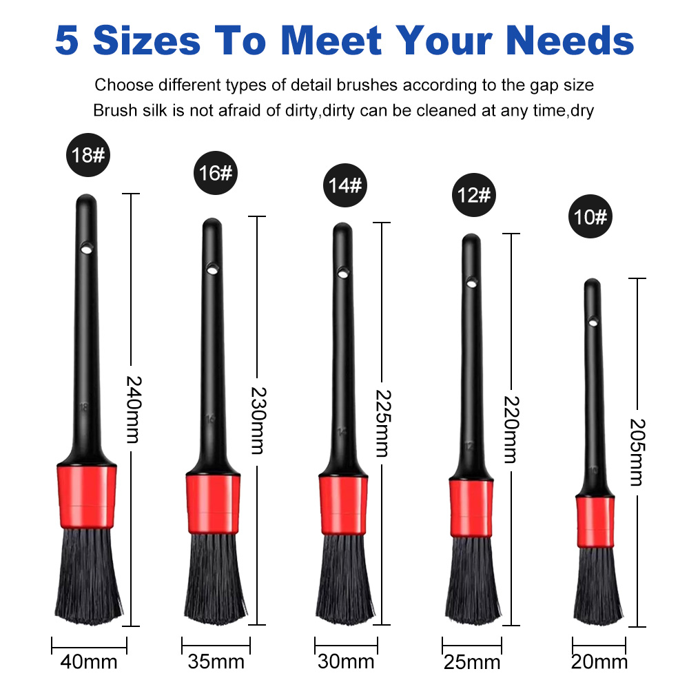 pcs Car Brushes Plastic Detailing Brush Set Exterior Interior Air Outlet Auto Detail Dashboard Cleaning Tools