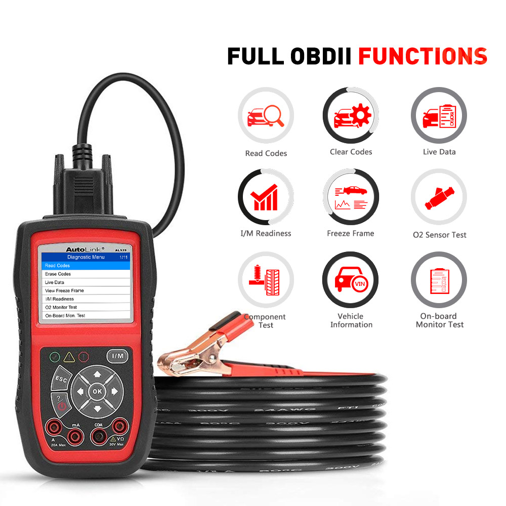 Autel Autolink AL539B OBD2 new Scanner 12V Batter Tester Automotive Analyzer DC AC Avometer 3 2025 in 1 Code Reader PK al539 Free Update