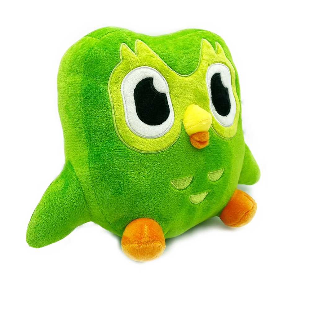 30cm Cute Owl new Plush Toy Anime Duolingo Owl Plush 2025 Owl Duolingo Stuffed Plushie Dolls Green Duo Plushie of Gift for Kids