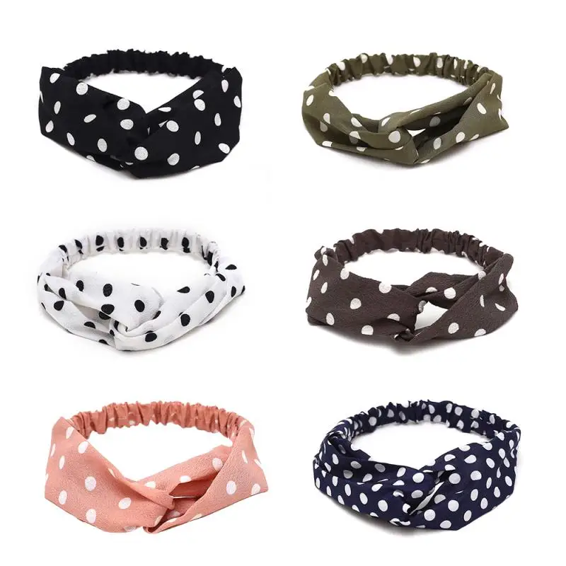 Women Summer Autumn Suede Headband Vintage Cross Knot Elastic Hair Bands Soft Solid Girls Hairband Hair Accessories