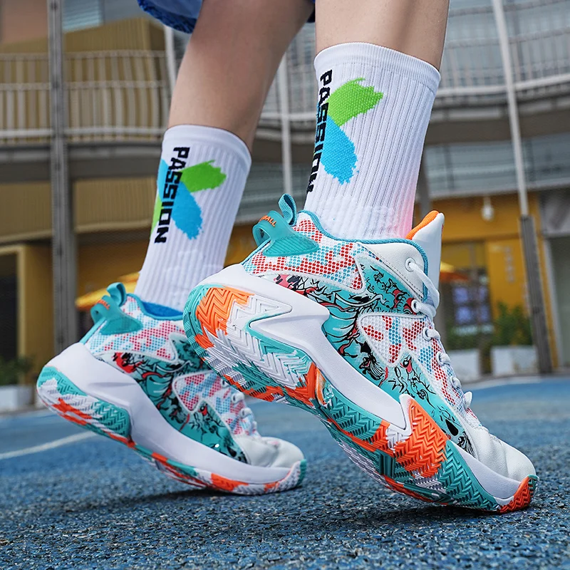 Basketball Shoes Men Breathable Confortable Sports Shoes Training Athletic Basketball Sneakers Women Zapatos De Mujer Tendencia