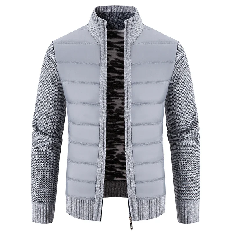 Men Winter new Sweatercoats Cardigan Sweaters Jackets Good Quality Male Stand-up Collar Casual Cardigans Slim Fit Sweaters 2025 Size 3XL