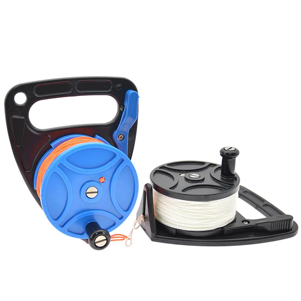 46M 83M Scuba Diving Wreck Reel Spool Finger Line Reels Cave Reel With Handle Snorkeling Underwater for Water Sports Gear