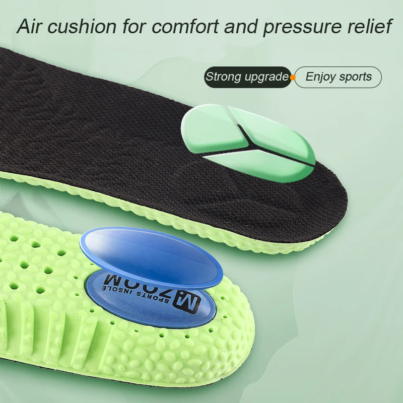 PU Sneakers Insoles for 2025 Shoe Soft Elastic Deodorant Shoe new Pads Insole Orthopedic Arch Support Foot Inserts Breathable Air Cushion