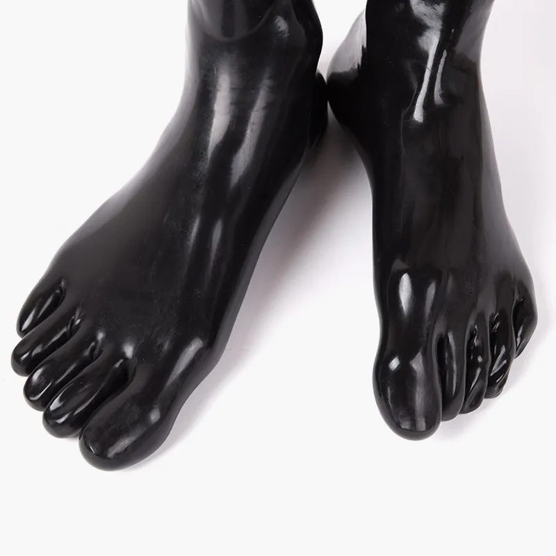Unisex new latex fetish sock rubber 5 toes 2025 socks short sock Latex Fetish Socks With 5 Toes