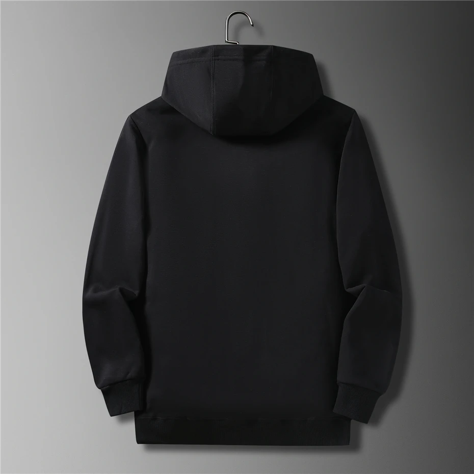 Zip Up Hoodies Men new Big Size Hoodie 10XL Spring Autumn Black Hoodies Jackets Male Plus Size Zip Sweatshirt Plus 2025 Size 10XL