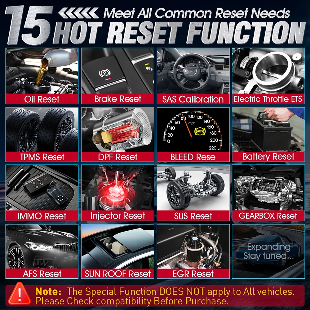 KINGBOLEN S800 Car Diagnostic Tools ABS SRS ECM TCM 4 systems 15 Resets Oil Brake SAS IMMO Reset Auto OBD2 Scanner Lifetime Free