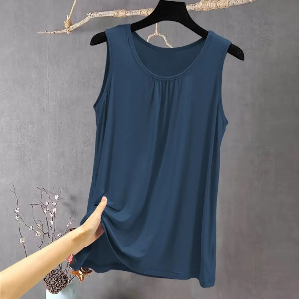 Comfortable Lady Camisole 2025 new Solid Color Soft Casual Shirts Blouses Tank Top Breathable Tank Top Outdoor