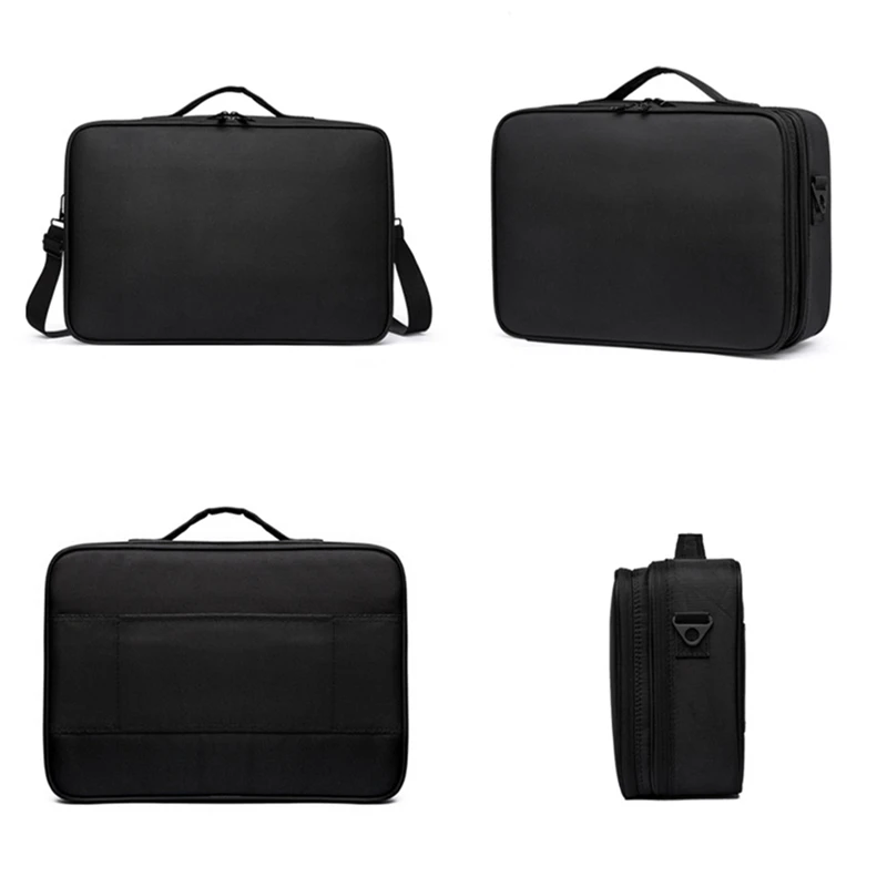 Professional Tool 2025 Bag Makeup Bag Cosmetic Large Capacity Oxford Cloth Wear Resistant 3 Layer new Multi-functional Storage Bag
