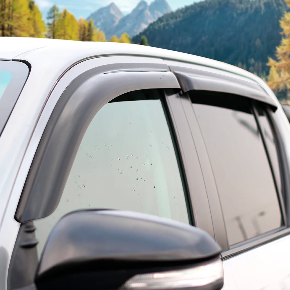 Window Visor Sun Rain Deflector Guard For Toyota Hilux 2021 2022 2023 2024 Double Cabin Car Accessories