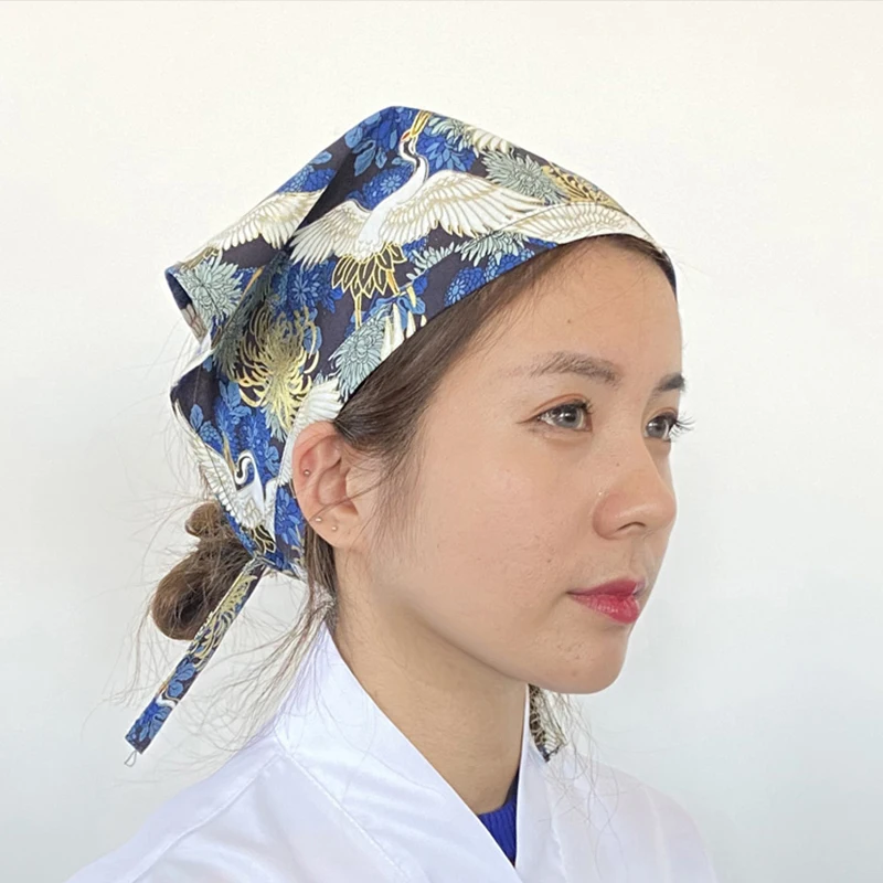 new Japanese Chef Hat Kitchen Restaurant Waiter Sushi Caps Cuisine Cook Headscarf Food Service Work Uniform Cap 2025 Pirate Hat
