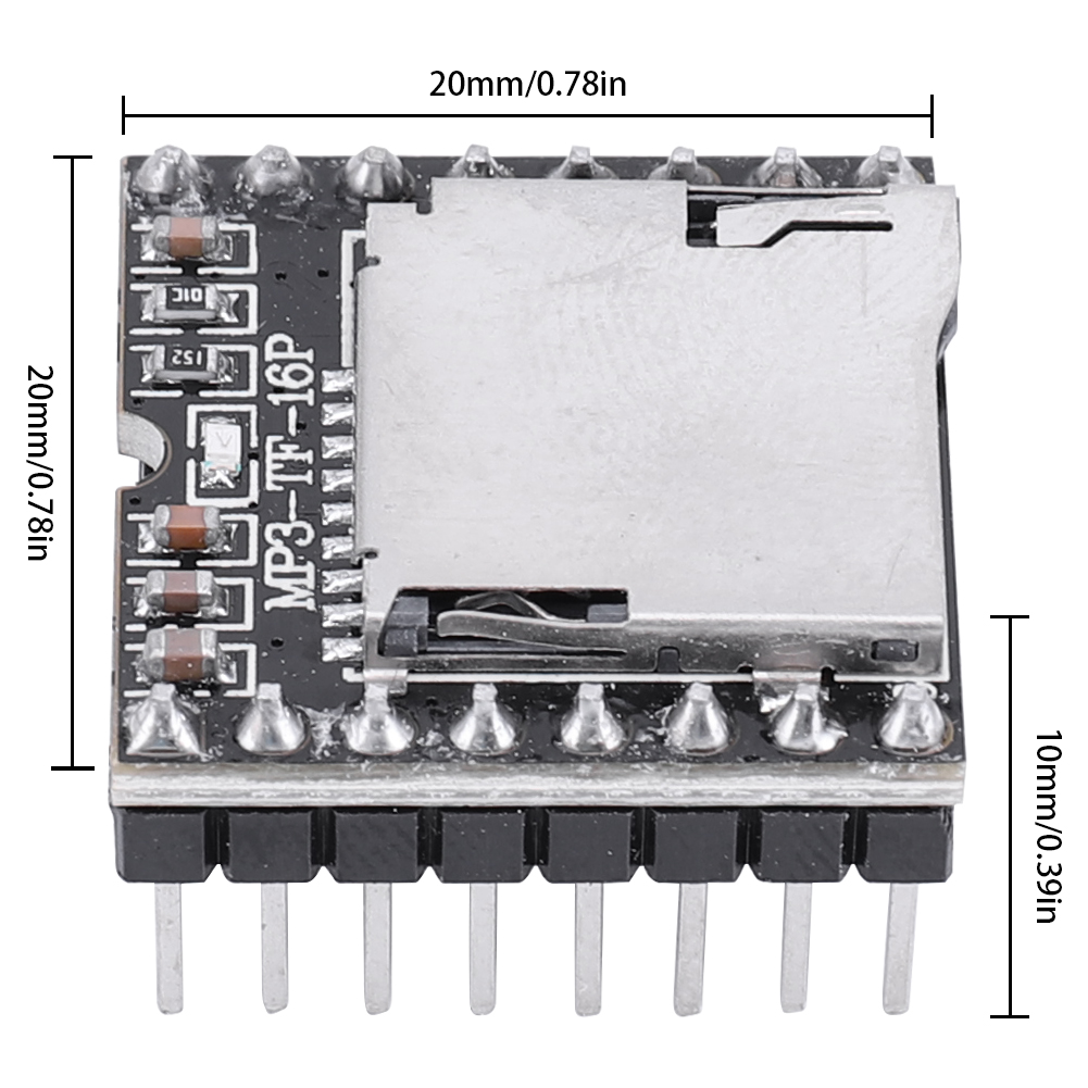 1-5PCS DFPlayer Mini MP3 Player Module TF Card U Disk MP3 DF Player Audio Voice Development Module Board Compatible with R3