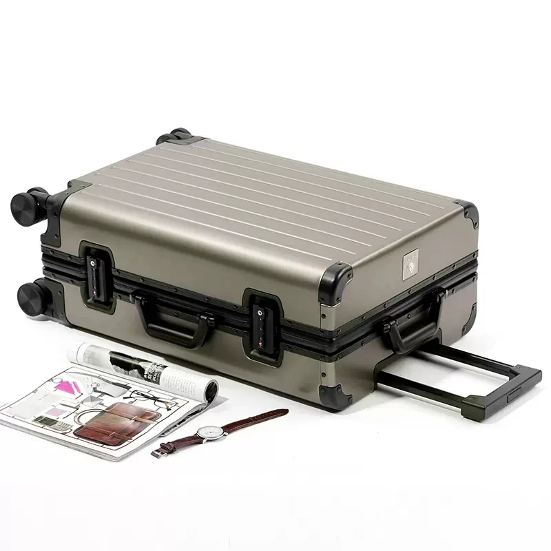 New Style High Grade Mute Wheel Aluminum-magnesium Rolling Lage Boarding new Perfect 2025 for Spinner Brand Travel Suitcase