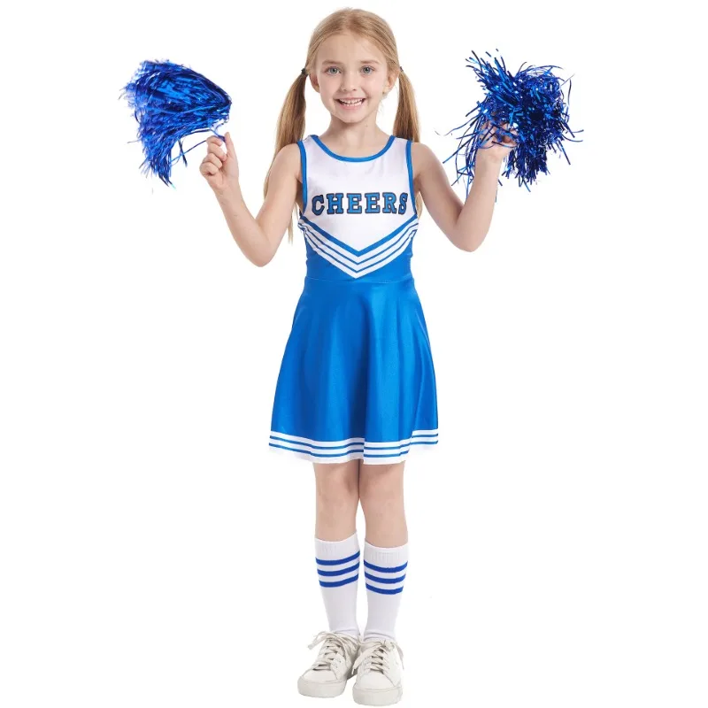 High-Quality Kinder Baby Girl Cheerleading Costume for Stage Performance School Halloween Costumes