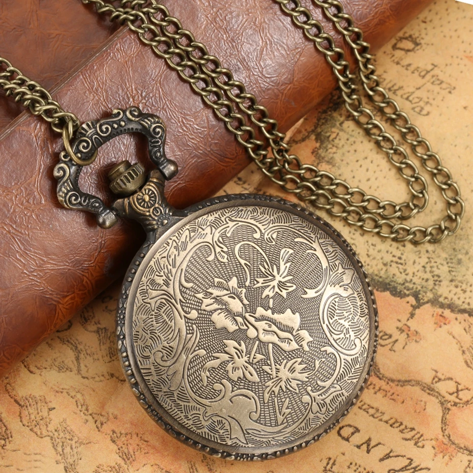Retro Bronze Air Force Eagle Stars United State Quartz Antique Pendant 2025 Chain Army Pocket Watch new Souvenir Gifts For Male