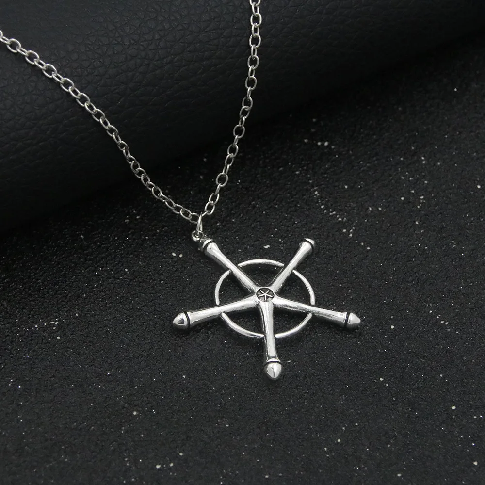Brdwn Bleach Unisex Ishida Uryuu Cosplay Ginreigojiaku Unisex Pendant Choker Necklace Halloween