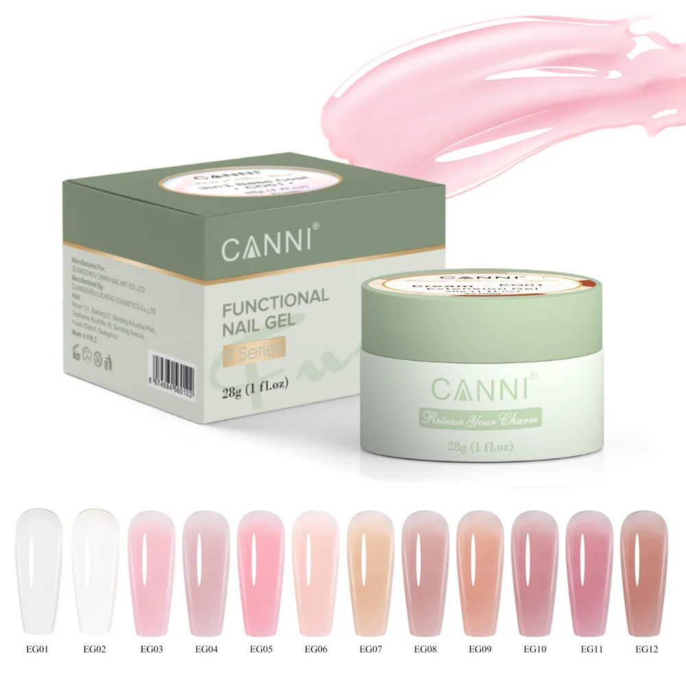 CANNI 28g Cream Extension Gel White Clear French Nail Art DIY For Quick Prolong Nails Finger Form Manicure Tips Tools 240321
