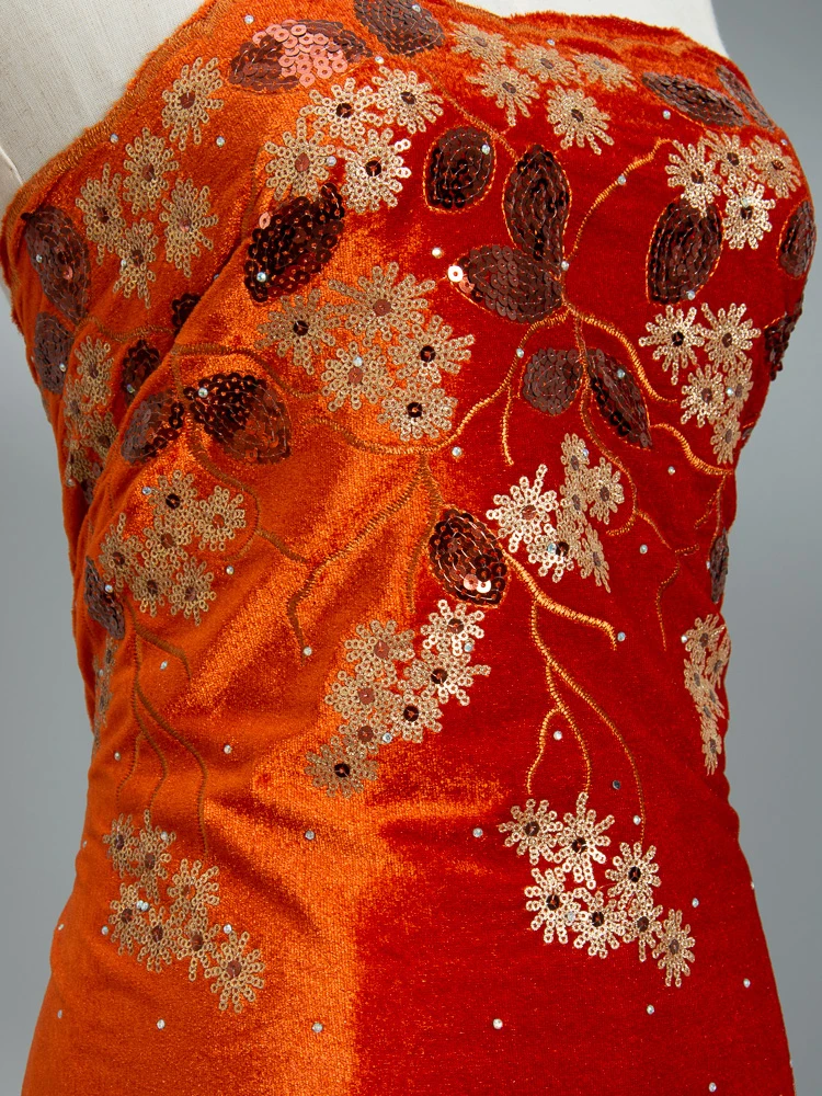 African Lace Fabric 2023 2025 High Quality Veet Lace Fabric new With Stone Sequin Lace Fabric Nigerian Wedding Material For Party A2012