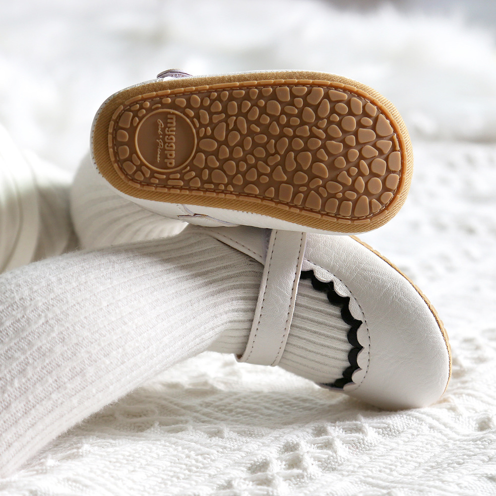 New Baby Shoes Baby Boy Girl Shoes Leather Rubber Sole Anti-slip Toddler First 2025 Walkers Infant Crib Shoes new Newborn Girl Moccasins