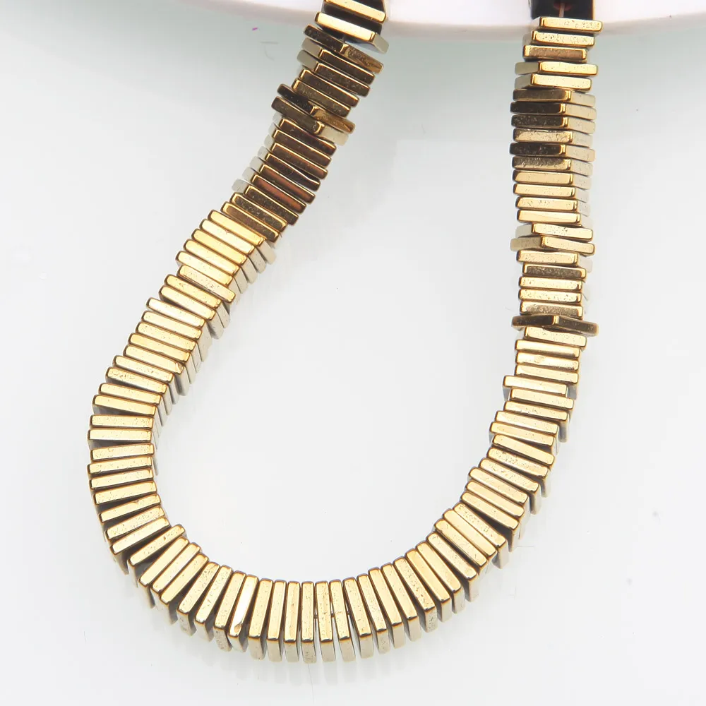 Hematite Square Slice Spacer Beads for Jewelry Making Bracelet Beading Diy Handmade Necklace Findings Accessories new 2025 6mm wholesale