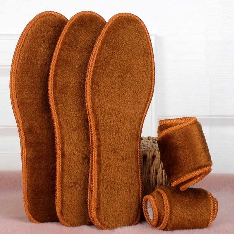 NEW Winter Plush Warm Insole for Shoes Thicken Snow Boots Shoe Sole Thermal Insert Sports Running Insoles Men Woman Heating Pads