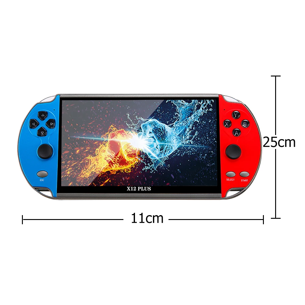 X12 X12Plus Handheld Game Console Built-in 10000+ Retro Classic Games 7.1 inch Portable Video Game Console 16G HD Game Player - view 7