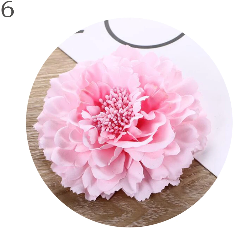 Big Peony Flower Hair Clip Wedding Bridal 2025 Bridesmaid Prom Party Hairpin Brooch Flower Headwear new Hairpin Cloth DIY Holiday Clamp