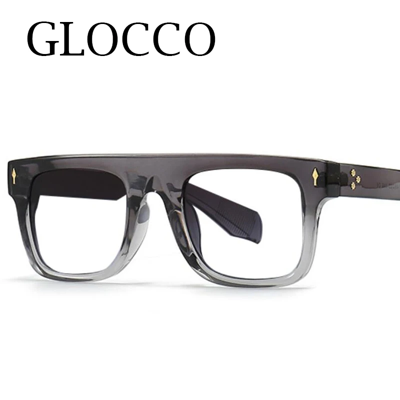 Luxury Square Frame Retro Reading Glasses Men Women Anti Blue Light Rice Nail Glasses Elegant Green Flat Top Computer Eyewear +2