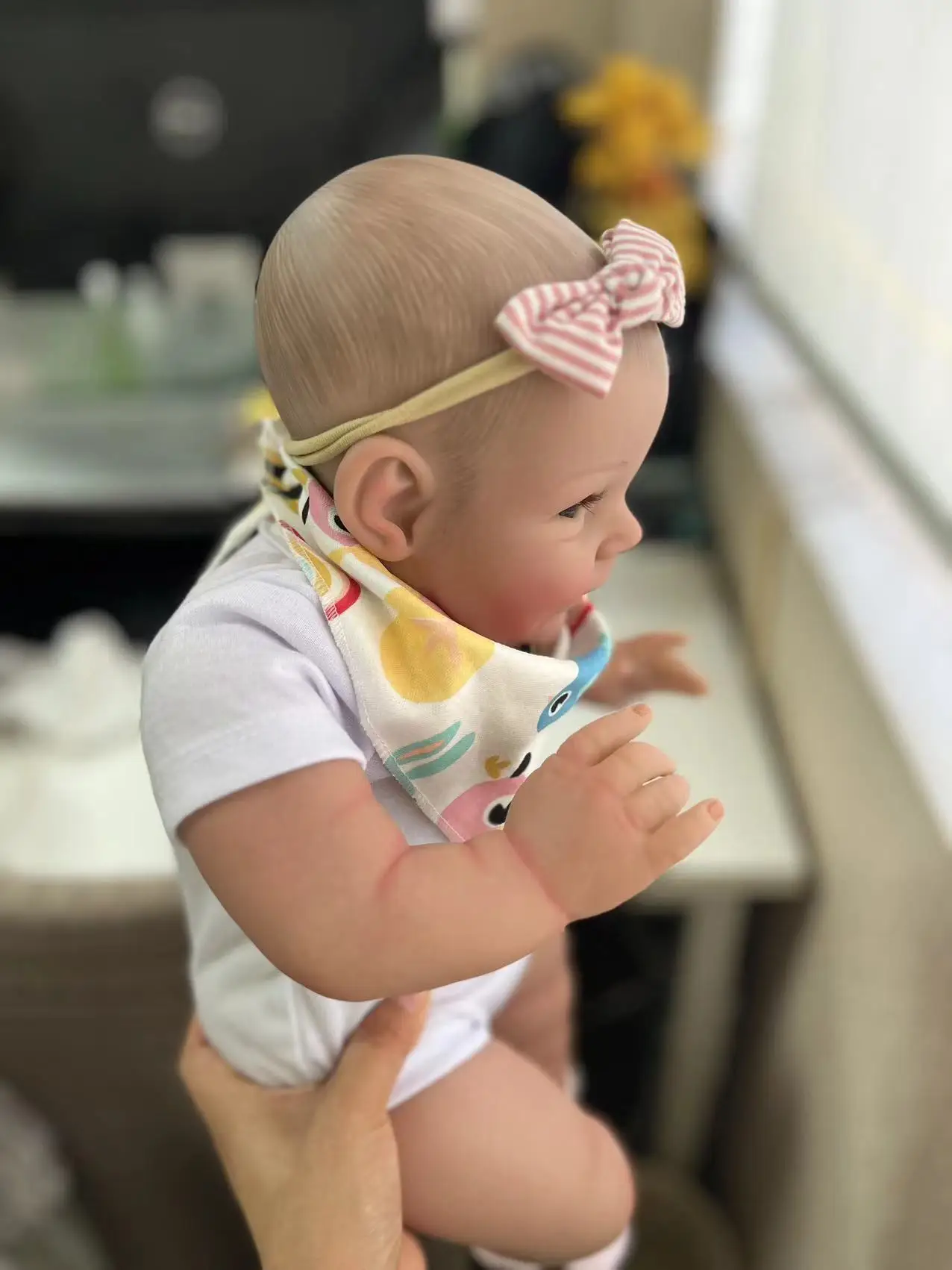 55CM Already Finished Painted Bebe Reborn Dolls Shaya Smile Face Handmade Lifelike 3D Painting Skin Visible Veins Real Photos
