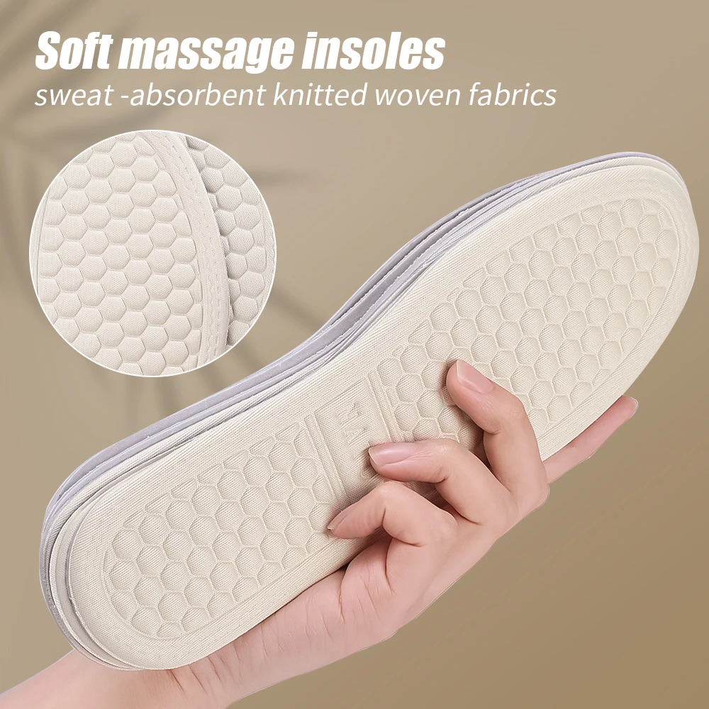 Nano new Deodorant Insoles Men Summer Thin Anti-bacterial Running 2025 Insoles Women Breathable Soft Sole Shock Absorbing Sports Insoles