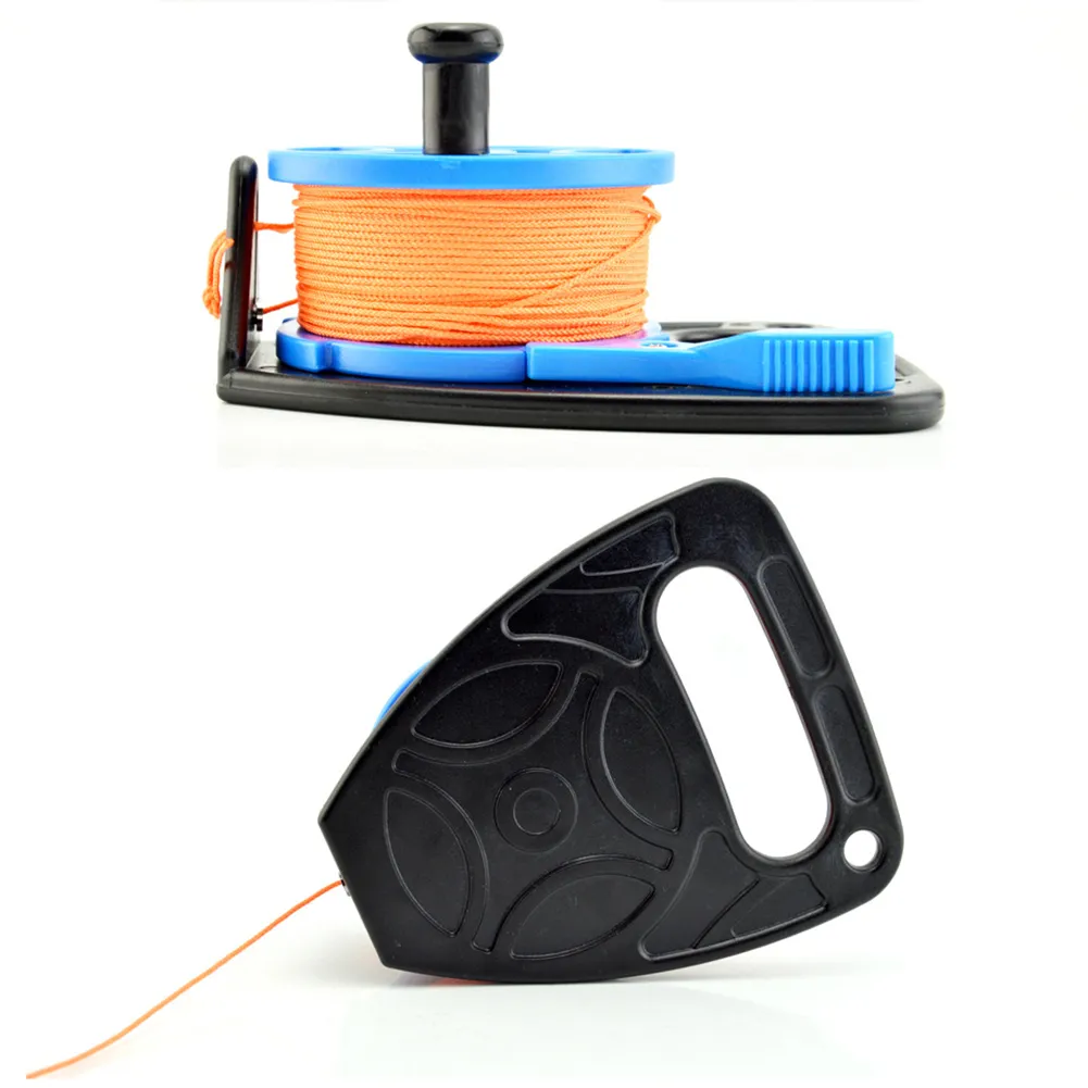 46M 83M Scuba Diving Wreck Reel Spool Finger Line Reels Cave Reel With Handle Snorkeling Underwater for Water Sports Gear