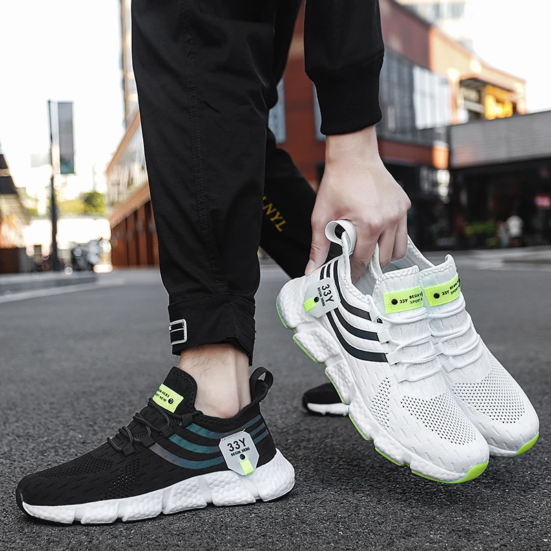 Newest Men's 2025 Sneaker new Soft Soles Sports Shoes Mesh Breathable Non-slip Running Shoes For Women Outdoor Light Couple Sneakers