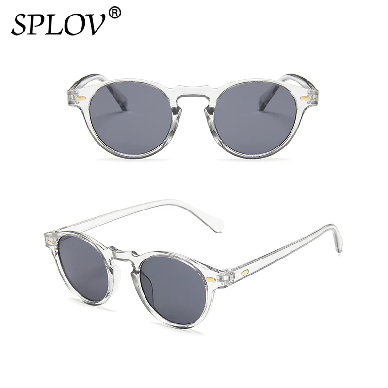 Small Round Sunglasses Men new Women 2025 Vintage Brand Black Leopard Green TransGrey Shades AntiBlue Light Glasses Trendy Clear Eyewear