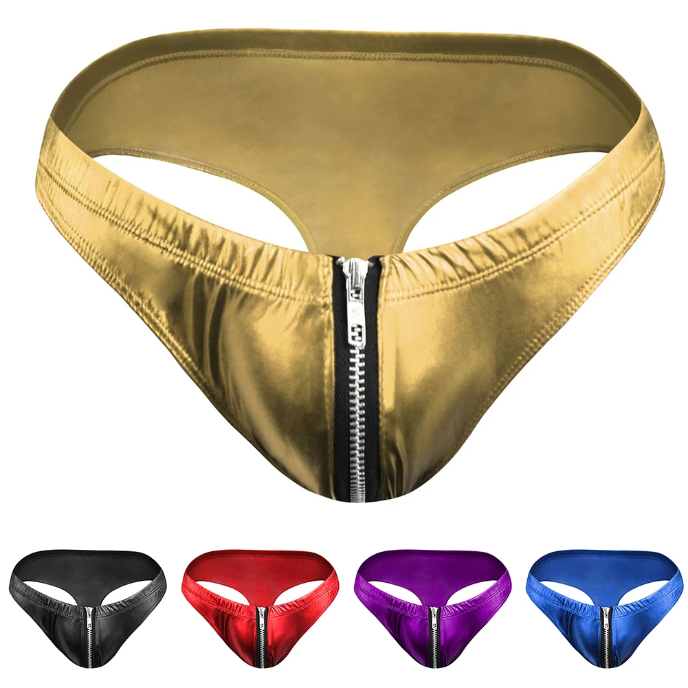 Luxurious Fit Premium Comfort Men's Leather Jockstraps Panties Bikini Briefs Lightweight Underwear for Everyday Use
