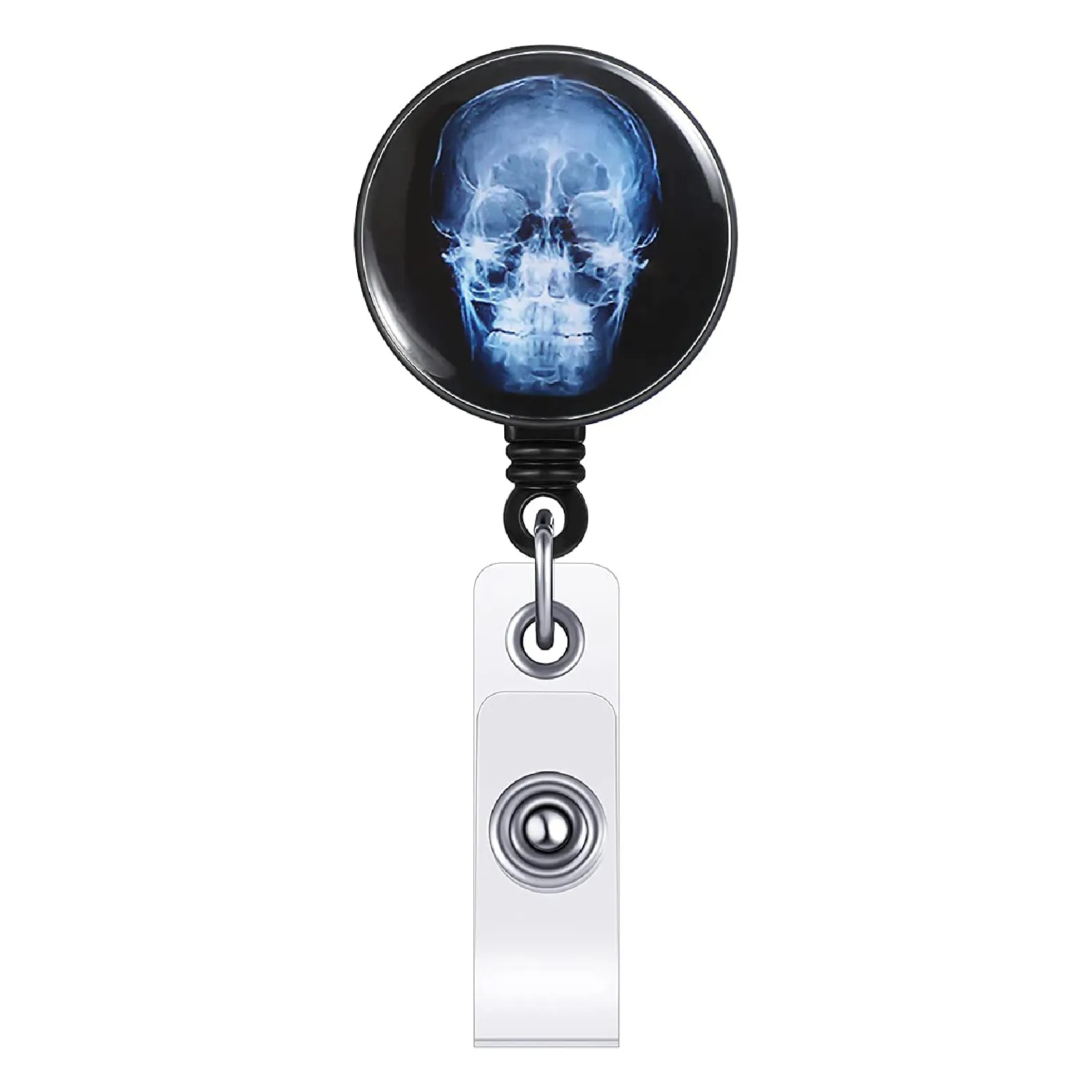 New 1pc Retractable X-Ray Badge Reel Radiology Badge Reel Holder Badge Reel Nurse Doctor Student Card 2025 Reel new Clip Office Supplies