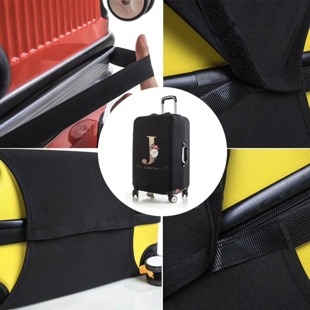 Hot new Custom free name Lage Cover Elastic Suitcase Protective Covers For 18-32 inch Bag Trolley Dust Cover 2025 Travel Accessories